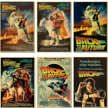 

BACK TO FUTURE Retro Poster Vintage poster Wall Decor For Home Bar Cafe antique bar pub coffee wall sticker decoration