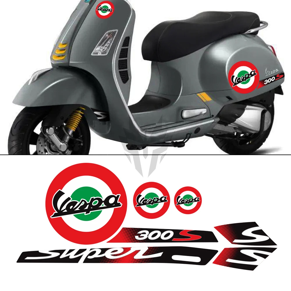 de pegatinas para motocicleta, funda reflectante para Piaggio Vespa GTS 300 Super Sport|Calcomanías y pegatinas| - AliExpress