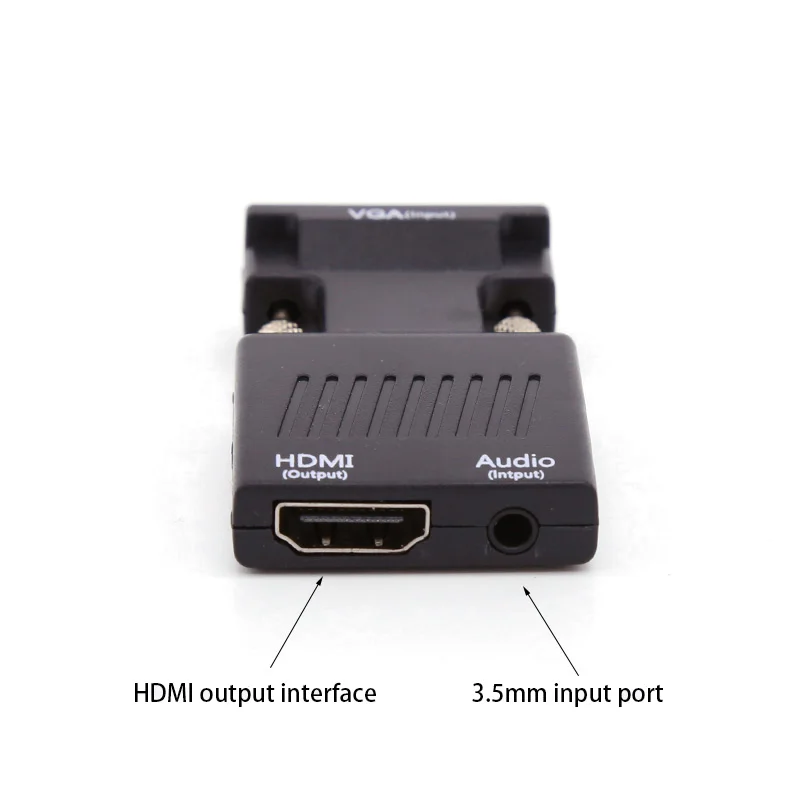 Адаптер VGA HDMI конвертер папа мама с аудио адаптером питания Поддержка 1080P сигнала