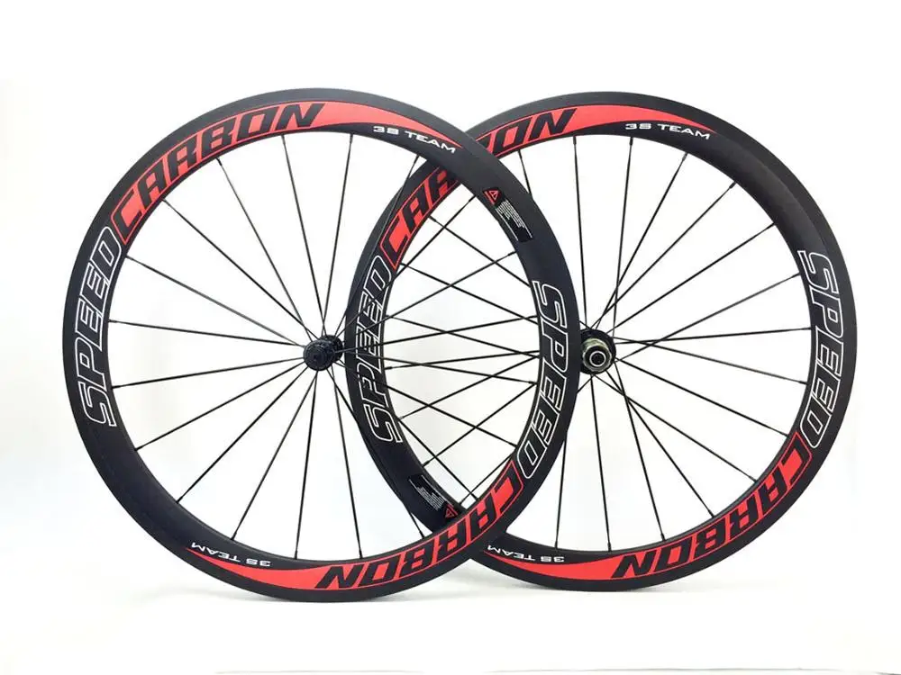 Top 50mmx25mm Carbon Road Wheel Set Tubular Clincher Wheel Novatec A271SBF372SB Flat/Aero Pillar 1432 Spokes Bike Wheel 1050 5