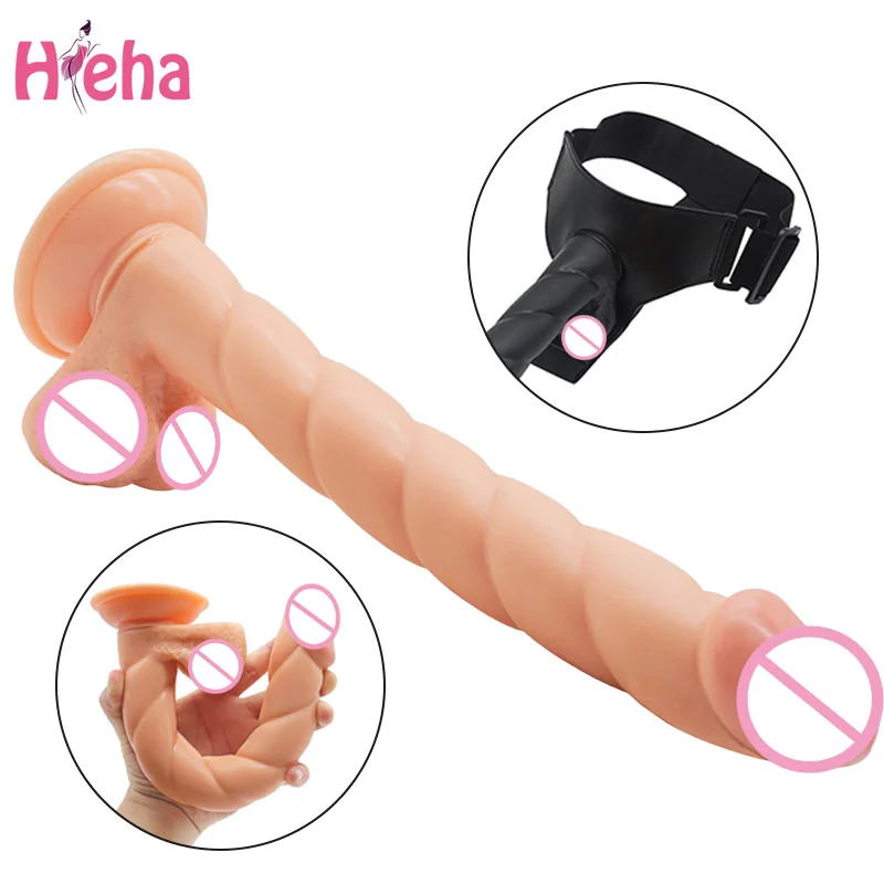 Страпон длинный фаллоимитатор большой пенис реалистичные женские