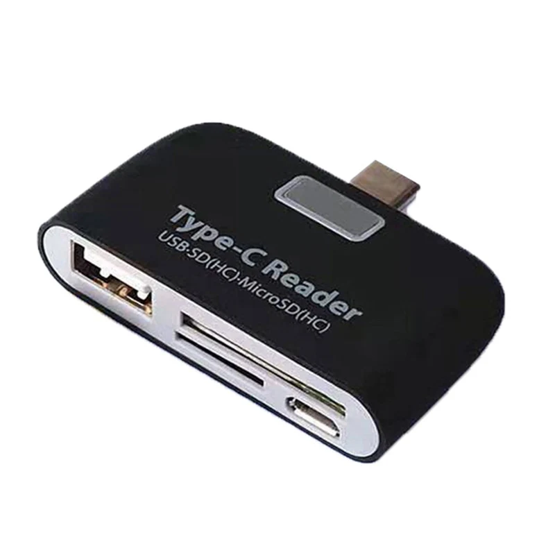 Многофункциональный 4 в 1 OTG/TF/SD смарт-кард-ридер с Micro USB/type C зарядным портом для samsung Galaxy S6 Edge для телефона