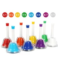 8-Note Color Bell Children Toys Percussion Instrument Set Rattle Metal Bell Musical Learning Toy Early Educational Teaching Aids 2