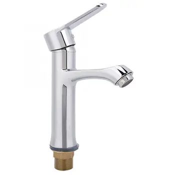 

Water Tap Bathroom Single Hole Bathroom Basin Water Faucet Hot and Cold Water Tap Home Accessories Basin Faucet G1/2"