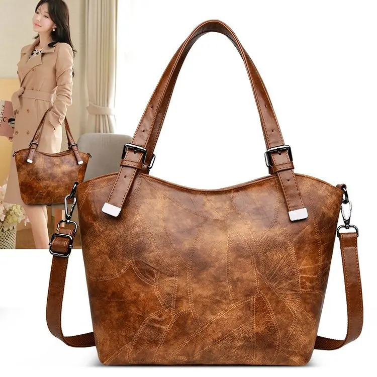 

Europe And America New Style Generous WOMEN'S Bag Hand Shoulder Women's Large Capacity Bag Women's