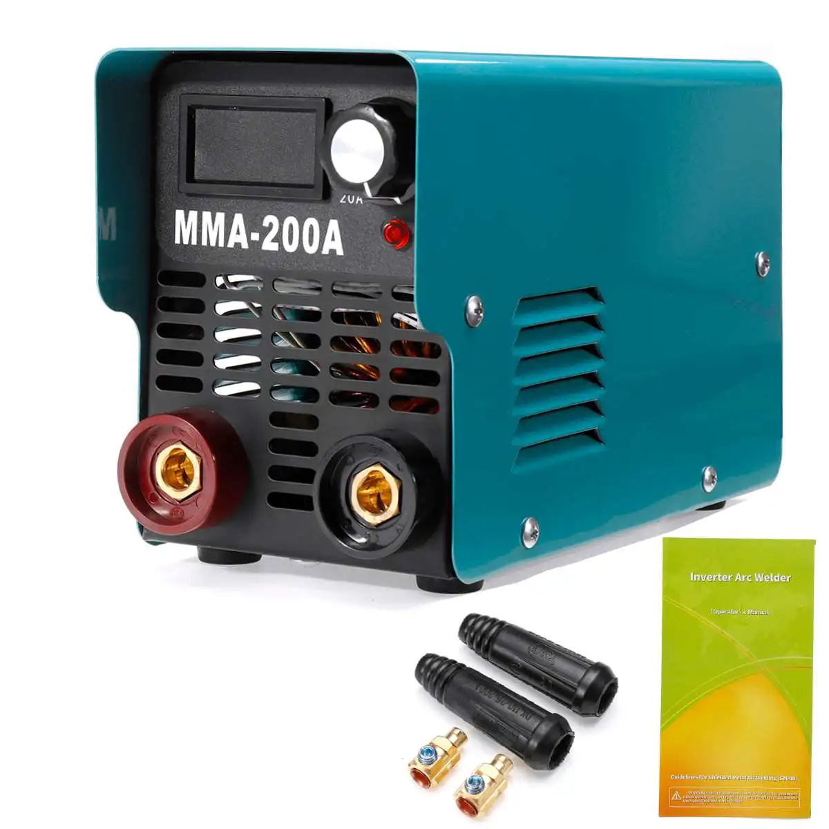 4000 Вт 5,4 кВА дуга инвертора сварочный аппарат 220 В IGBT MMA эффективный светодиодный дисплей MMA 200 ампер для домашнего начинающих легкий - Цвет: As shown
