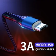 Micro USB Kabel 3A Schnelle Lade Daten Sync Kabel Microusb-kabel Andriod USB Draht Handy Kabel Für Huawei Xiaomi samsung HTC