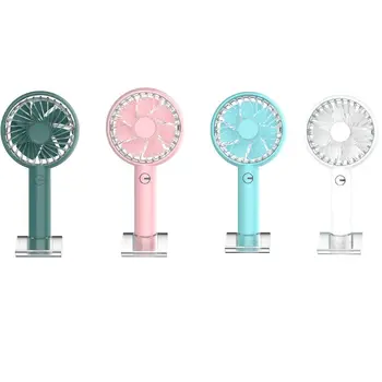 

Handheld Fan Portable Fan USB Rechargeable Personal Desktop Fan with Mobile Phone Holder Stand for Office Room Outdoor Traveling