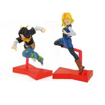 

Anime Dragon Ball Super Android No.17 18 Battle Ver. PVC Action Figure Collectible Model Toys