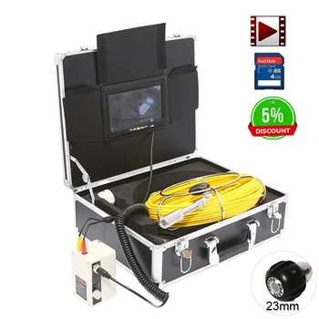 

7inch 23mm Handheld DVR Industrial Pipe Sewer Inspection Video Camera IP68 Waterproof CCD600 TVL Camera with 12pcs LED