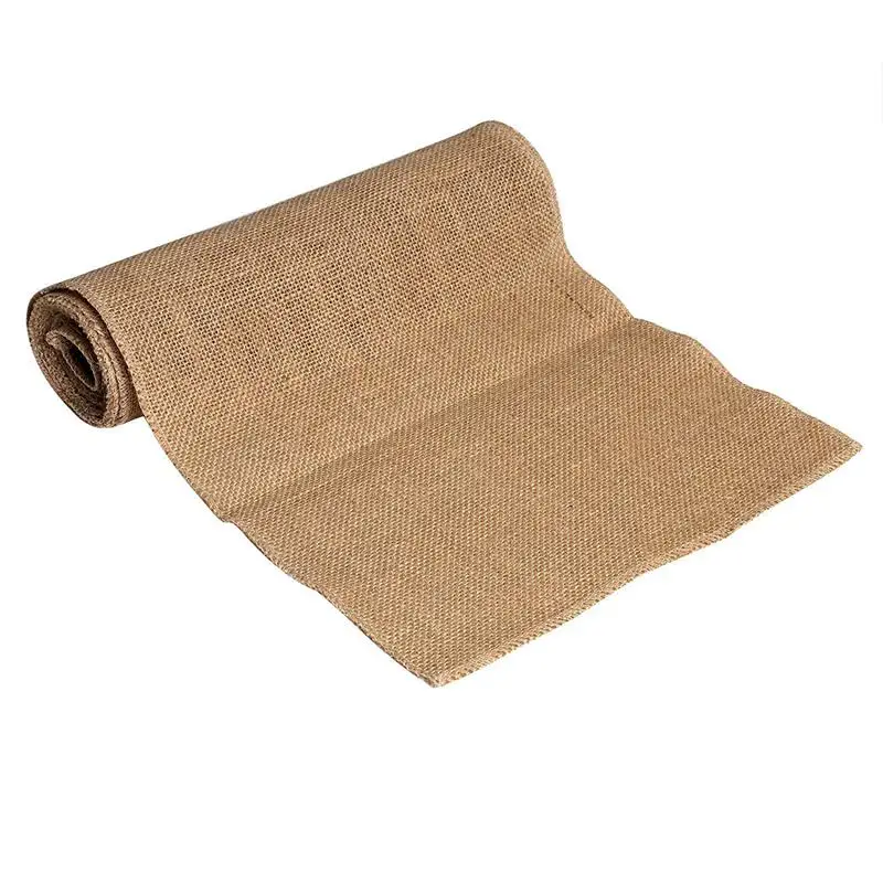 

Canvas Burlap Natural Burlap 10m Pure Roll Rustic Jute DIY Decoration 30cm