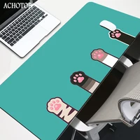 Large Anime Mouse Pad Pink Cute Cat Paw Gaming Accessories Kawaii Office Computer Keyboard Mousepad XXL