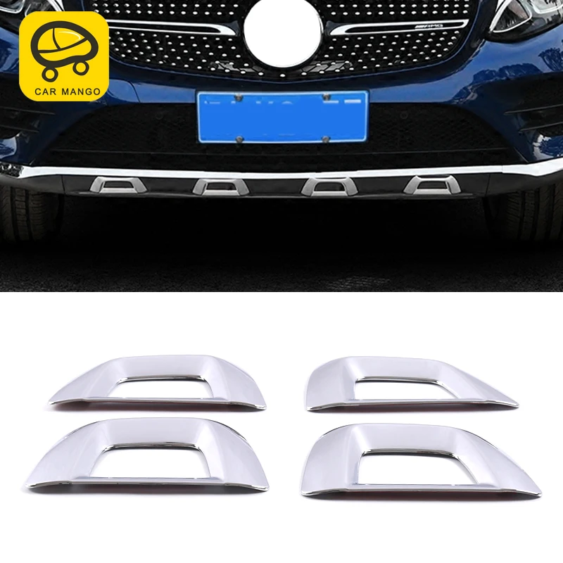 

CarManGo For Mercedes Benz GLC Coupe 2016-2019 Car Styling Bumper Decoration Chrome Cover Frame Trim Sticker Exterior Accessory