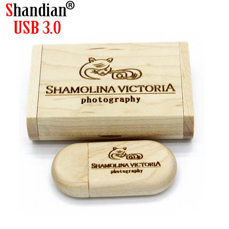SHANDIAN из орехового дерева флеш накопитель USB 3 0 4GB/8GB/16GB/32GB/64GB 128GB Бесплатная логотип