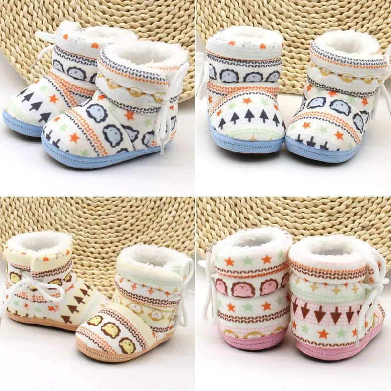 Windproof Mid- Calf Cross-tied Flat with Baby Boy Girl Boots Winter Warm Cotton Fabric Fur Snow ShoesNon-slip Soft Sole Shoe Windproof Mid- Calf Cross-tied Flat with Baby Boy Girl Boots Winter Warm Cotton Fabric Fur Snow ShoesNon-slip Soft Sole Shoe