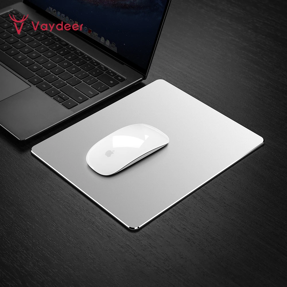 Metal Alumínio Mouse Pad Tapete Duro Suave Magia Fina Mousead Duplo Lado à Prova Dfast Água Controle Rápido e Preciso para Casa de Escritório