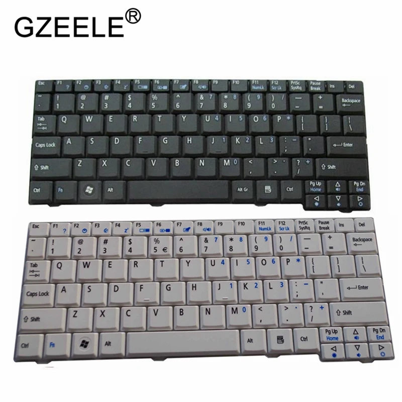 Клавиатура GZEELE для ACER Aspire One новая модель D150 D250 KAV10 KAV60 A110 KAVA0 ZG5 ZG8 523H P531H клавиатура