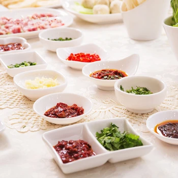 

white color Dim sum cold Sushi sauce soy sauce seasoning small dish Japanese style free shipping melamine porcelain tableware
