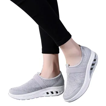 

Women's walking shoes Casual Shoes Increased Thick-Soled Rocking Shoes Slip On Summer Ladies Outdoor Wedge shoes