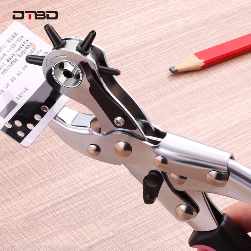 

Punch Plier Hole Punching Machine Round Hole Perforator Tool Make Hole Puncher For Watchband Cards Leather Belt
