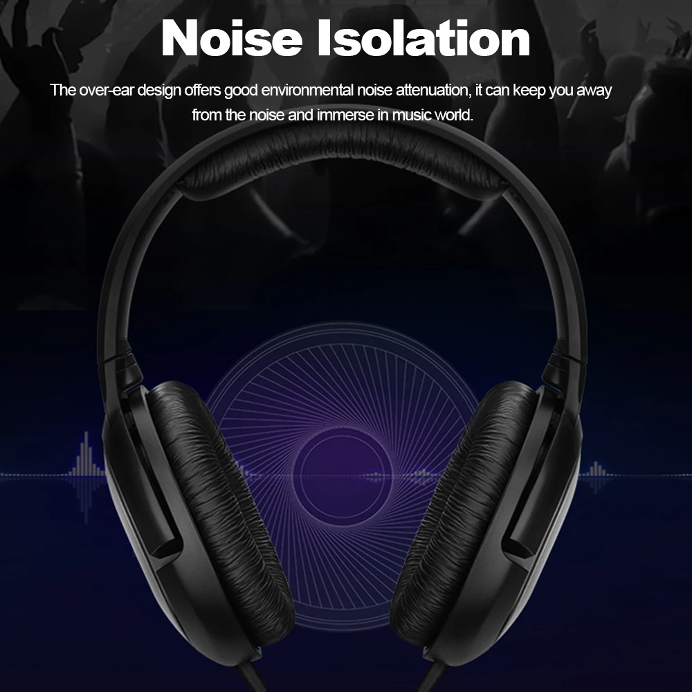 Original Sennheiser HD206 3 5mm Wired Headphone Noise Isolation Earphone Stereo Music Sport Headset Deep Bass for iPhone Android