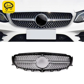 

CARMANGO For Mercedes Benz E Class W213 2017-2019 Car Front Hood Grille Grills Assembly Frame Auto Replacement Exterior Parts