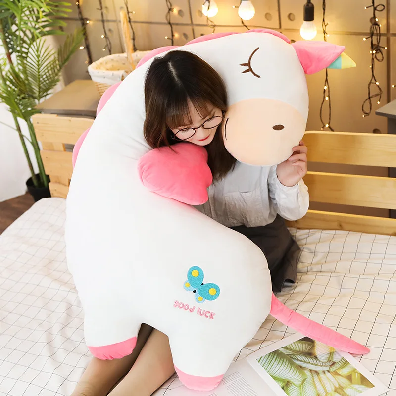 

Boyfriend Long Pillow Cartoon Flamingo Unicorn Dinosaur Extra Large zhang tiao zhen for a Girlfriend Valentine's Day Gift