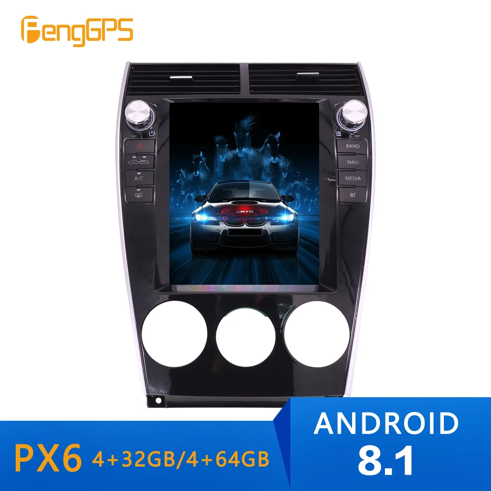 Автомагнитола в стиле Тесла на Android 8 1 с вертикальным экраном для Mazda 6 2002 2008 GPS