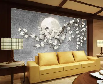 

[Self-Adhesive] 3D Plum Blossom WG636 Wall Paper mural Wall Print Decal Wall Murals Belly