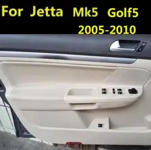 Mikrofaser Leder Tür Griff Armlehne Panel Abdeckung Für VW Jetta MK5 Golf 5 2005 2006 2007 2008 2009 2010 11 mit Mount Armaturen