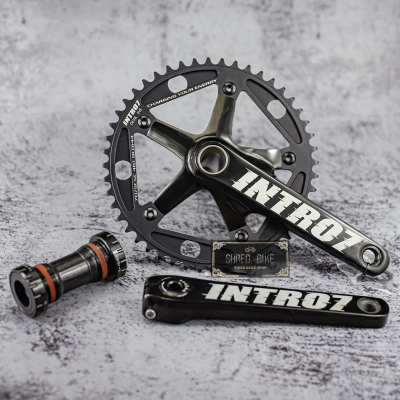 Intro7 Alumniun Crankset 48t Fixed Gear Crank 165mm Bcd144 Single Speed