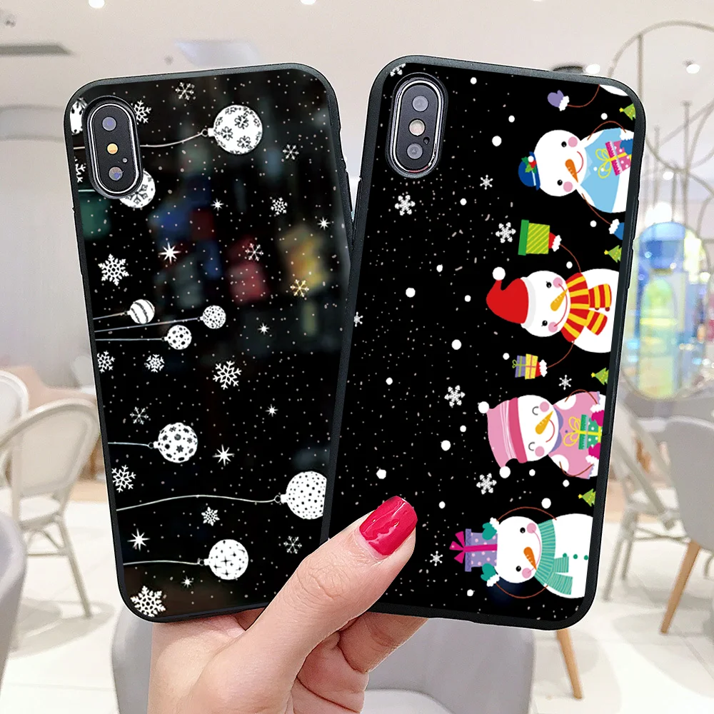 Рождественский силиконовый чехол для Samsung Galaxy S10e S7 Edge S8 S9 S10 Plus A10 A30 A40 A50 A60 A70 A7 A9 2018