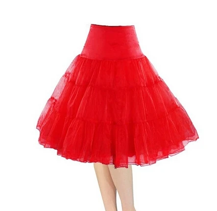 La estrella de mar дешевые продажи коралловый 70 см Тюль putticoat женские Дешевые Тюлевое платье jupon mariage Горячая кринолин - Цвет: Красный