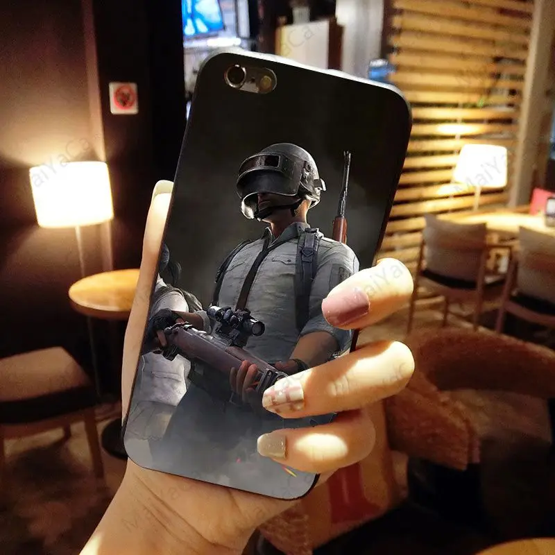 MaiYaCa pubg Черный силиконовый мягкий ТПУ чехол для телефона для iPhone 8 7 6 6S Plus XS XR XS MAX 10 5 5S SE 11pro max чехол Coque funda