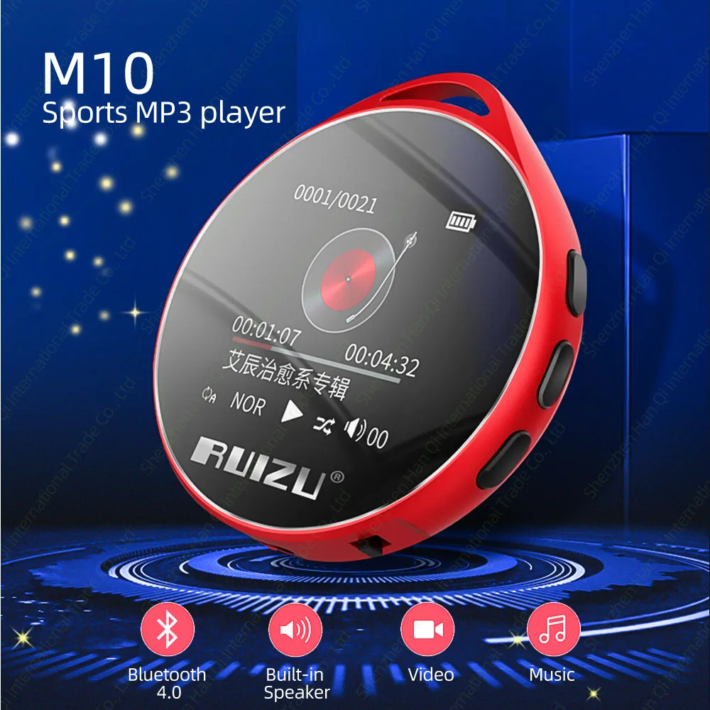 Ruidu M10 Bluetooth MP3 плеер 8 ГБ 16 ГБ Портативный Аудио Walkman со встроенным динамиком fm-радио электронная книга Запись MP3 музыкальный плеер
