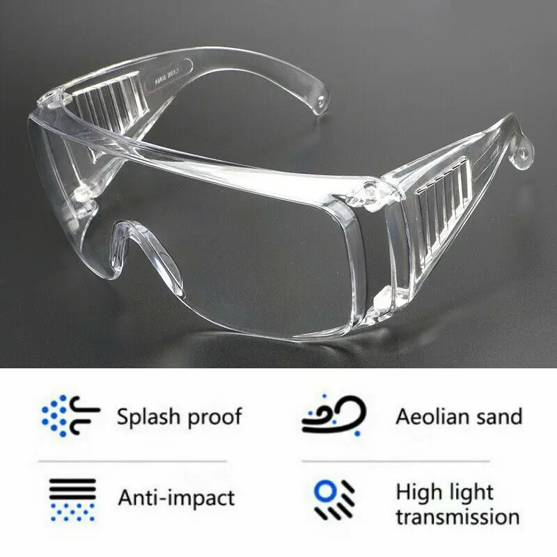 

Safety Goggles Eye Protection Anti Fog Clear Vent Protective Glasses Lab Work