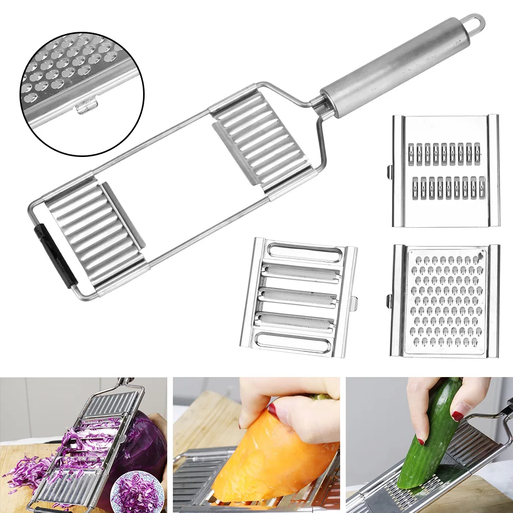 

Multifunction Kitchen Tools Vegetable Slicer Grater Cutter Shredder Fruit Potato Peeler Carrot Grater Stainless Steel