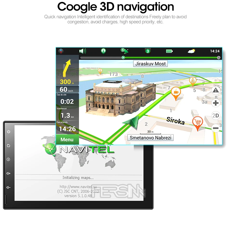Clearance Fersinny CWD7060 2G android 9.0 car dvd gps navigation radio video player stereo universal 2 din radio car multimedia player gps 9