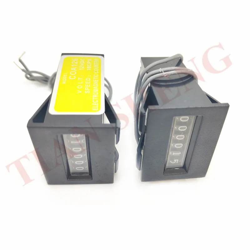 

10pcs/Lot 12V 6 Digits Mechanical Arcade Coin Counter Meter For Coin Selector Operated Vending Machines