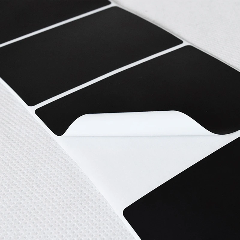 Black Thermal Transfer Label Blank Coated Paper Barcode Adhesive Sticker Waterproof Oil-proof Sticker Label with Belt