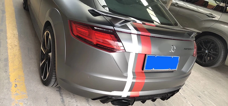 Для Audi Full line дверь седан 2009 2012 высокое качество карбоновое волокно общего назначения заднее крыло крыша задний ящик украшенный спойлер