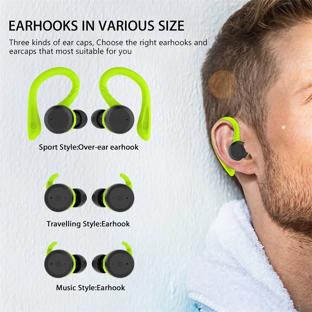 Ouhaobin, Bluetooth 5,0, спортивные наушники, Bluetooth, водонепроницаемые наушники, TWS, настоящие беспроводные наушники, 1030#2