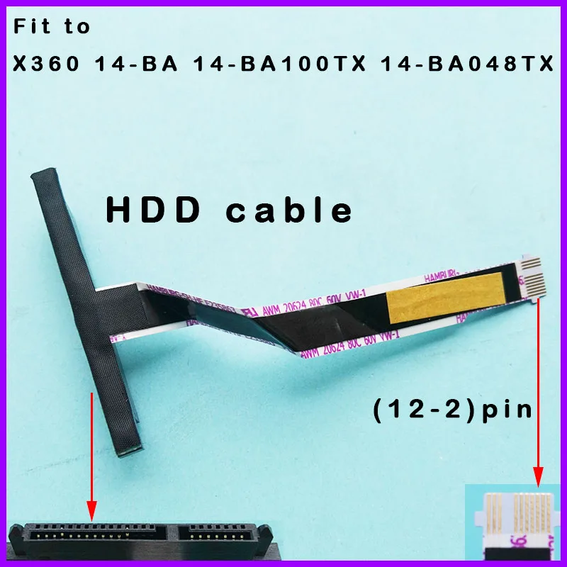 Кабель жесткого диска для HP 14-BA x360 14-ba100tx-ba048tx 15-br 14-af 14-AC 240g4 450.0BZ05.0001 соединительный
