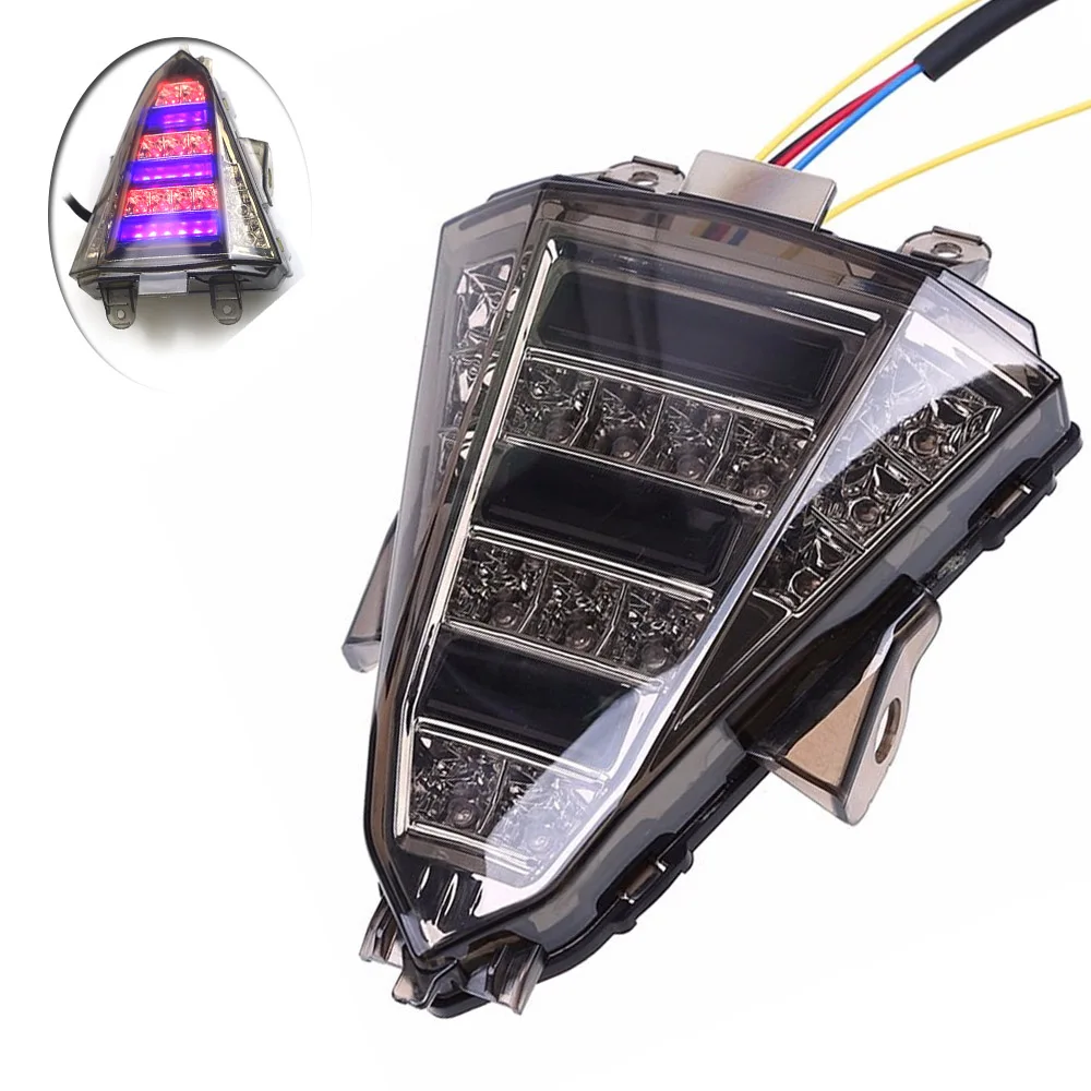 

Motorcycle 12v LED Tail Light Running Stop Brake Rear Warning Signal Indicator Lamp For Yamaha R15 R 15 R-15 2013 2014 2015 2016