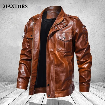 

Motor Pu Jacket Mens 2020 Winter Motorcycle Leather Jackets Coat Men Autumn Outwear Fashion Biker Punk Windbreaker Male 4XL 5XL