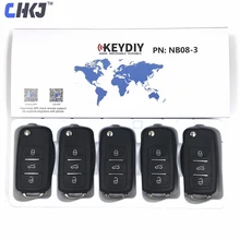 CHKJ 5 шт./лот KEYDIY KD900/KD-X2 ключ программист 3 кнопки NB08 Многофункциональный KD мини пульт дистанционного управления