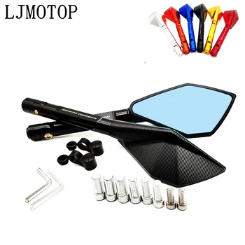 

Universal Motorcycle Rearview Mirror Moto side Mirrors CNC black For Light Driving Lamp For BMW R1200GS/ADV K1600 R1200GS
