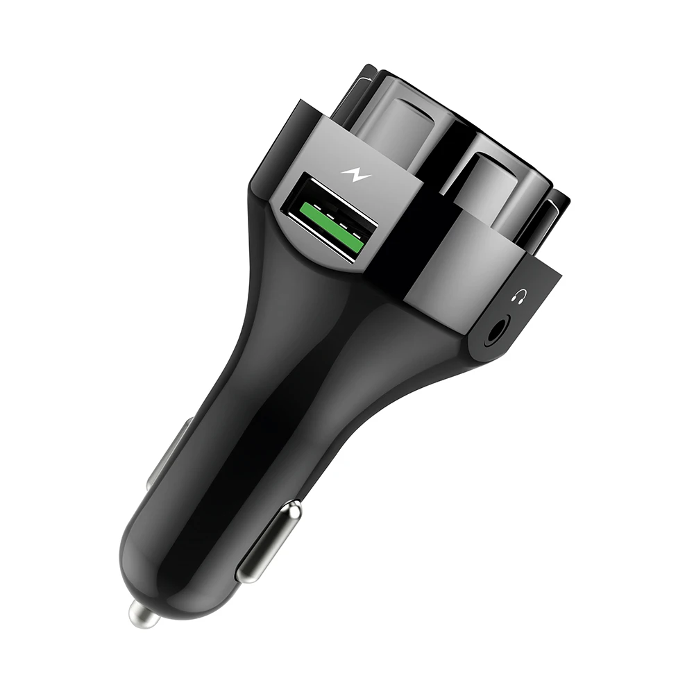 Черное автомобильное зарядное устройство AP06 QC3.0 беспроводной Bluetooth fm-передатчик MP3-плеер Запчасти Аксессуары для мобильных телефонов Колыбель