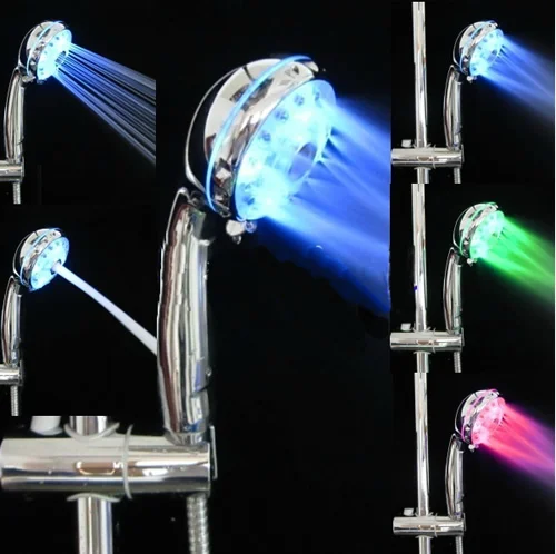 Adjustable 3 Mode LED Light Shower Head Sprinkler Temperature Sensor Sprayer Whosale&Dropship|Humidifiers| - AliExpress