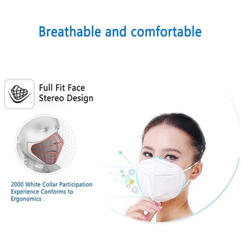 

2020 Adult Vertical Folding Dust Mask PM 2.5 Dustproof Mouth Mask Anti Pollution Face Mask Protective Masks